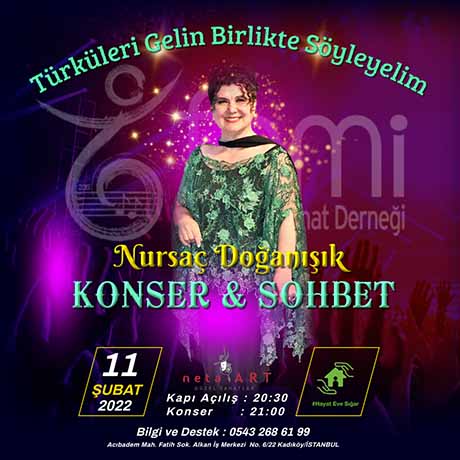 “Türküleri Gelin Birlikte Söyleyelim” Konser & Sohbet programı